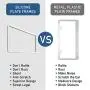 ONE PIX License Plate Frame Silicone License Plate Covers Holders Rust-Proof/Rattle-Proof/Weather-Proof for Car License Plate - White