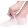 1 Inch Height Increase Insole - Invisible Heel Lift Pads - Silicone Gel Inserts Socks