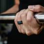 Saco Band Silicone Wedding Rings - Middle Line & Plain