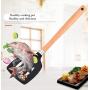 Silicone Kitchenware 8-Piece Set of Silicone Handle with Wooden Handle Non-Stick Shovel Spoon Set High-Temperature Cooking Kitchen Tool Set, pink