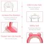 ORIY Baby Fruit Feeder Pacifier，Fresh Food Feeder, Infant Teething Toy，Silicone Pouches for Toddlers & Kids,Pink