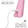 Jopen Amour Silicone Dual G Wand Personal Vibrator, Soft Pink, 8 Inch