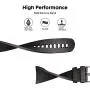 NotoCity Compatible Samsung Gear Fit2 Pro Band Solft Silicone Gear Fit2 Watch Strap for Samsung Gear Fit2 Pro Smartwatch Bans(Black, Large)
