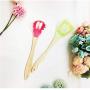 JunbosiKitchenware, Silicone Tool, Wooden Handle, Shovel Spoon, Kitchen Set, 6 Sets, Heat-Resistant Silicone Kitchenware