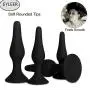 EYLEER Soft Silicone an-al B-u-t-t Pl-UG Beads Toys, Comfortable an-al Beginner Trainer for Women Men Couples,Pack of 4 (Black)