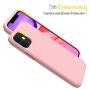 Miracase Liquid Silicone Case Compatible with iPhone 11 6.1 inch(2019), Gel Rubber Full Body Protection Shockproof Cover Case Drop Protection Case（Pink）