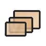 Silicone Baking Mat Non-Stick - 3 Pcs Set Cooking Kitchenware Sheet Pastry Tools Dough Large Size for Cake Pasta Cookies Black