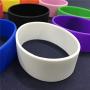 GOGO 10 PCS Wide Silicone Wristbands Rubber Bracelets, Party Favors