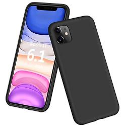 DTTO iPhone 11 Case, [Romance Series] Full Covered Shockproof Silicone Cover [Enhanced Camera and Screen Protection] with Honeycomb Grid Pattern Cushion for Apple iPhone 11 6.1” 2019, Black