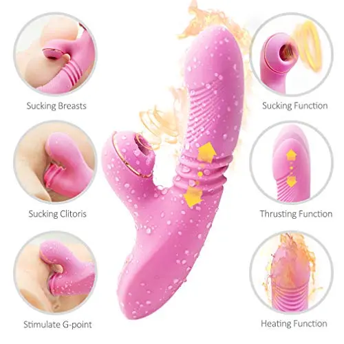Wireless Waterproof Handheld Wand Massager with Heating Mode - Medical Silicone,USB Rechargeable,Powerful but Quiet Sucking Toy Tshirt