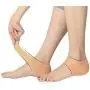 Madholly 5 Pairs Gel Heel Sleeves, Breathable Silicone Heel Socks Protectors to Repair Dry Cracked Heel and Reduce Pains of Plantar Fasciitis, Achilles Tendonitis Tendon, Heel Spurs, Sore Heel