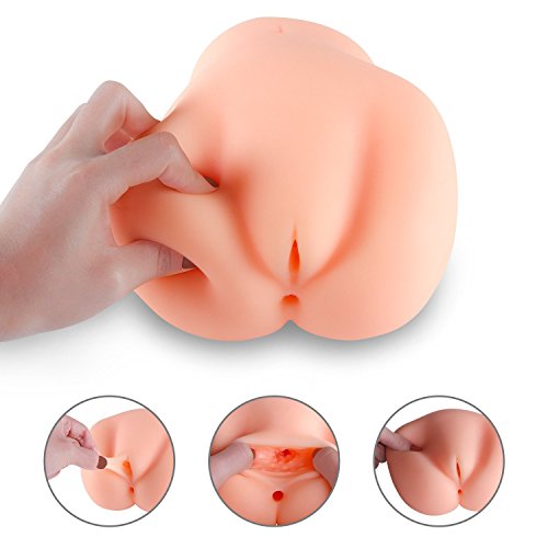 Male Masturbator for Men SAMMOR 3D Realistic Silicone Pussy Ass Vagina Anal for Male Masturbation Virgin Butt Adult Sex Toys 3.2 Pounds