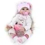 CHAREX Reborn Baby Dolls Lucy, 22 inch Realistic Girl Doll, Lifelike Soft Vinyl Weighted Gift Set
