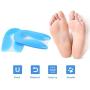 Silicone Gel Heel Cups, Heel Pads for Plantar Fasciitis,Heel Spurs & Heel Pain Foot Care (L)