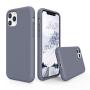SURPHY Silicone Case Compatible with iPhone 11 Pro Case 5.8 inch, Liquid Silicone Full Body Thickening Design Phone Case (with Microfiber Lining) for iPhone 11 Pro 5.8 2019, Lavender Gray