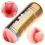 Mxyy Fully Automatic Men Deep Throat, Vǐbrating Orál Cup, Sucking Endless Pleasure, Adult Toys for Men Safe Silicone Soft and Flexible, Leisure and Funny Voice Interactive