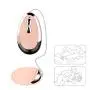 Romi Silicone Eggs 10-frequency Vibrations Wired Remote Control G-spot Vagina and Clitoris Stimulation Female Masturbation or Couples Sex Toys (Pink)