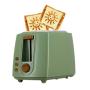 QIN.J.FANG-Kitchen 2 Slices Bread Toaster,household automatic toaster Breakfast spit driver Breakfast Machine,Green