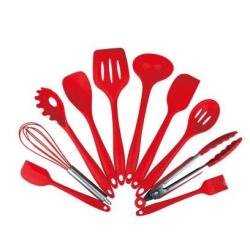 Best Design 10pcs Set Temperature Silicone Kitchenware Cooking Utensils Oil Brush, Cooking Spoon Silicone - Silicone Oil Bottle Brush, Baking Brush In Bakeware, Silicone Cooking Spoon