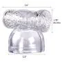 Massager Attachments, Massager Accessories Attachment Silicone- Two Different Styles (Clear)