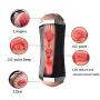 Yikiop Male T-Shirt Male Aír-cr?ft Cup Vibrating Oral Cup, Sucking Endless Pleasure, Adult Toys for Men Thrust & Rotate, Medical Silicone, Men Deep Throat for Couple