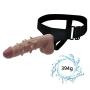 NIANTONG Waterproof Huge Flesh Realistic-??ld?, 8.26 inch Realistic ?íld? with Suction Cup, Double Layer Hardness Liquid Silicone + Leather Pants Toys for Women LX-CD0002