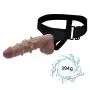 NIANTONG Waterproof Huge Flesh Realistic-??ld?, 8.26 inch Realistic ?íld? with Suction Cup, Double Layer Hardness Liquid Silicone + Leather Pants Toys for Women LX-CD0002