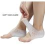 UWIOFF 2Pcs Height Increase Insoles Silicone Height Increase Socks for Women Men Invisible Soft Gel Heel Lift Pads Heel Cushion Inserts Taller Height Lift Shoes Insole