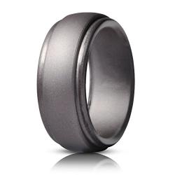 Saco Band Silicone Rings Men - 7 Rings / 1 Ring Rubber Wedding Bands