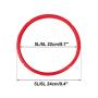 uxcell Silicone Gasket Sealing Ring for Universal Electric Pressure Cooker, Sealing Ring Inner Diameter - 8.7 Inch, Fits 5/6 QT Models, Red