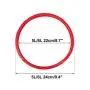 uxcell Silicone Gasket Sealing Ring for Universal Electric Pressure Cooker, Sealing Ring Inner Diameter - 8.7 Inch, Fits 5/6 QT Models, Red
