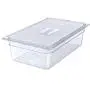 Carlisle 10210U07 StorPlus Full Size Polycarbonate Universal Handled Food Pan Lid, Clear