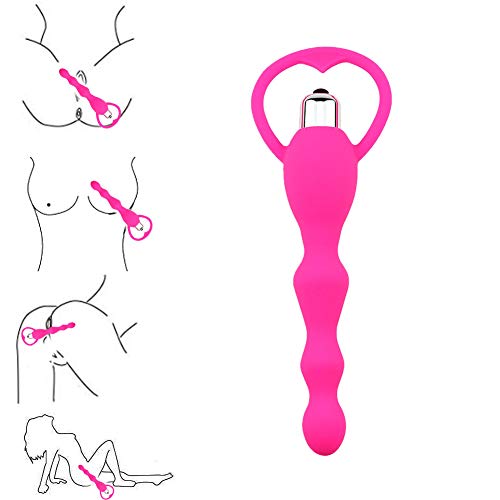 Bútt S&M Adùlt Gay An?l Plùgs T-Shirt Anales Trainer Massage Toy， Vib Anales Beads Silicone Trainer Fun Toys for Beginners and Advanced Users Pink by ALBK
