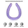 XXK-LOVEMI Super-Long Silicone Flaccid Toy 21-inch Double-Ended Dl&d Distaff Massage Toy with Handsfree Suction Cup