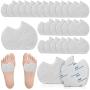 24 Pieces Foot Pads for Sesamoiditis Dancer Sesamoid Pad Felt Forefoot Cushion Pads Metatarsal Feet Pads Self-Adhesive Foot Cushion Pad for Men and Women Dancing Running Sports Pain Relief