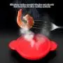 Silicone Food Steamer Pot, Foldable Steamer Kitchenware Retractable Steam Pot Cooking Steamer With Cover