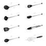 WSZZF311 Silicone Cooking Kitchenware Spoon Soup Ladle-Egg Spatula Turner Kitchen Tools Cooking Utensil Set Dinnerware Tools 8Pcs