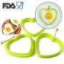 1PCS Heart Shape Silicone Egg Moulds Kitchen Pancake Ring Non-stick Silicone Heart Egg fried Mould Silicone Egg Ring Kitchenware