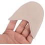 Professional Ballet Dance Toe Pad Foot Protection Toe Thongs Silicone Gel Forefoot Pads Shoes Insoles Insert Pointe Shoes (Short, Flesh)