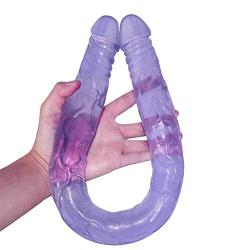 XXK-LOVEMI Super-Long Silicone Flaccid Toy 21-inch Double-Ended Dl&d Distaff Massage Toy with Handsfree Suction Cup