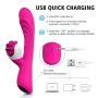 Waterproof G Vibrator Dildo for Women with 9 Strong Vibration Modes for Effortless Insertion, Silicone G Spot Vibrator Clitorial Vibrator for Exciting Stimulation- Ideal Sex Toy for Female