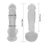 HYLHYL5-F Silicone Double-Ended Female Wand Long Size Female Women Self Pleasure Toys (Black, L:23cm/7.48 in, W:4.5cm/1.57 in)