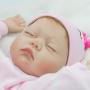 CHAREX Reborn Sleeping Baby Doll Soft Vinyl Lifelike Realistic 22 inch Weighted Newborn Dolls Gift Set