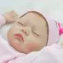 CHAREX Reborn Sleeping Baby Doll Soft Vinyl Lifelike Realistic 22 inch Weighted Newborn Dolls Gift Set
