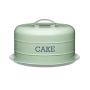 Kitchen Craft Living Nostalgia Vintage Style Airtight Cake Storage Tin Cake Dome English Sage Green - 28.5cm x 18cm 11" x 7"