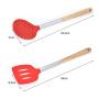 Silicone Kitchenware 9-Piece Set, Non-Stick Cooking Shovel Spoon Multi-Function Kitchen Gadget