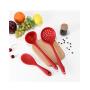 CWXDIAN Kitchen Tools Silicone Kitchenware Set of 4 Non-stick spatula Set Kitchenware, B