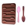 New Silicone Spoon Shape Chocolate Mold Kitchenware Jelly Ice Mould Baking Tool