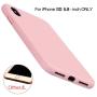 Miracase Liquid Silicone Case Compatible with iPhone Xs (2018)/ iPhone X(2017) 5.8 inch, Gel Rubber Full Body Protection Shockproof Cover Case Drop Protection Case (Pink)