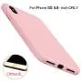 Miracase Liquid Silicone Case Compatible with iPhone Xs (2018)/ iPhone X(2017) 5.8 inch, Gel Rubber Full Body Protection Shockproof Cover Case Drop Protection Case (Pink)